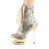 Pleaser - BLONDIER1020 Bottes de plateforme, Pole dance chaussures - Chaussures de pole dance - Couleur or Product image